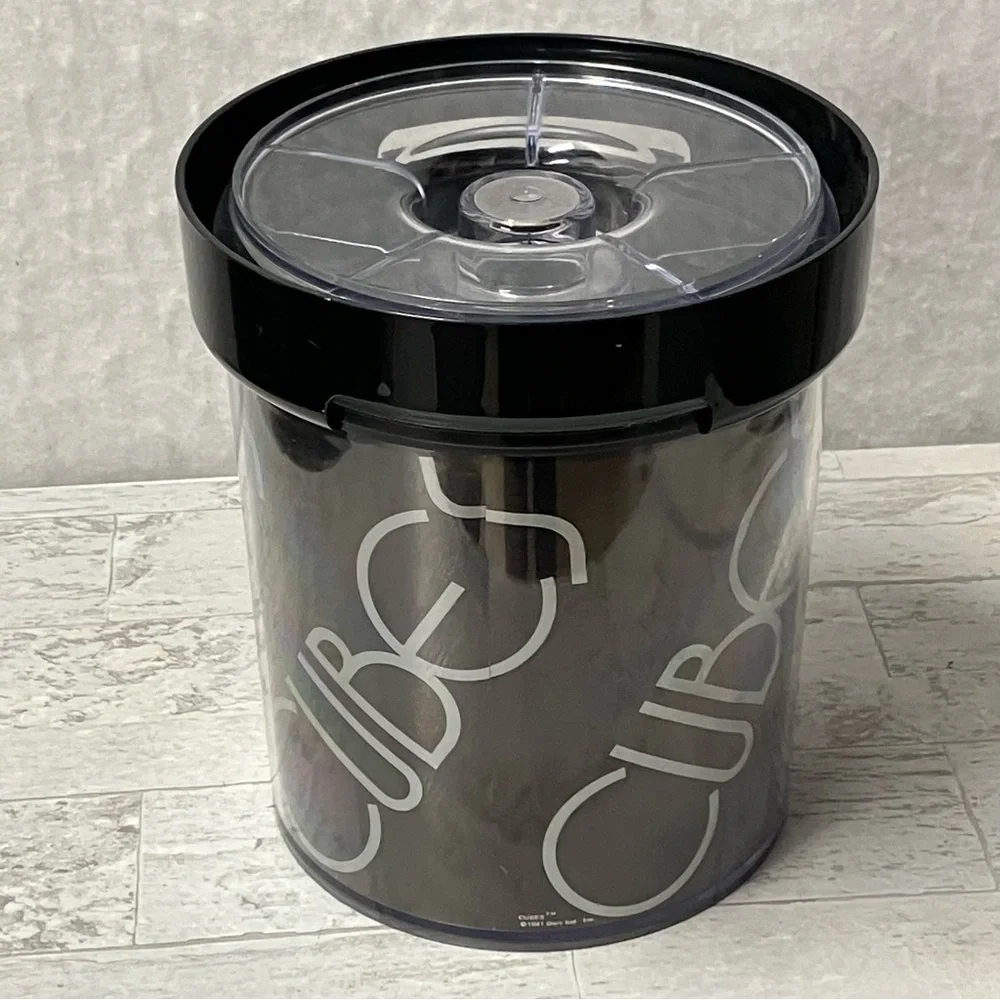 Vintage 80's Ice Bucket CUBES Thermo Serv Insulated ~ Made in USA ~